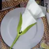 Sostenedor de Servilletas Plegable Flor de Papel Flor de Rosa Flor de Papel de Cocina Herramienta Flor Enrollada Plato de Flor Hogar Cena