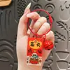 Año de la Oveja Gran Auspiciosidad Placa de Texto Llavero Linda Caricatura Mascota del Zodiaco Oveja Colgante Palabras de Bendición de Año Nuevo Pequeño Regalo