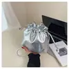 Bolso de Hombro Cruzado de Moda con Cordón, Plisado Estilo Coreano, Casual, Gran Capacidad, Elegante y con Estilo 2025 para Mujeres