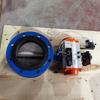 Válvula borboleta de flange pneumática de dupla ação com vedação macia, atuador pneumático de simples ação, fabricante D641X-16Q