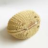 Bolsa de Palha Trançada Bolsa de Rattan Bolsa Portátil Feminina Bolsa de Concha Bolsa Trançada Novo Estilo Bolsa Tecida à Mão de Pérola Shahe Laizhou Verão