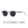 Fábrica de Pines de Ácido Propiónico Taizhou Duqiao Gafas de Sol Europeas y Americanas Personalizadas Exportación Montura Redonda Retro PC Anti-UV Polarizadas