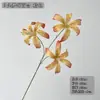 Flores Artificiais, Lírios Fantasia de 3 Cabeças em Múltiplas Cores, Prontos para Entrega, Preço Acessível, Lírios Artificiais 100% Abertos