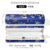 Caja de joyería estilo chino de flor de ciruelo, caja de embalaje de joyería con etiqueta dorada, caja para pulseras, caja para anillos, caja para colgantes, caja de almacenamiento para joyería de cadena larga