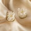 Pendientes de plata S925 con forma geométrica exagerada, estilo europeo y americano, ligeros, de lujo, a la moda, elegantes, de alta calidad, de metal, al por mayor.