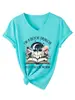 Soy un dragón de libros no Amazon wish sitio independiente moda casual camiseta de mujer con cuello en V y manga corta