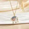 Collar Colgante de Lujo de Alta Gama Accesible Chapado en Oro de 18 Quilates con Cobre y Circonita Micropavimentada Cadena para Clavícula de Moda Versátil Joyería al por Mayor