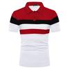 Camiseta de Manga Corta para Hombre 2022 Aliexpress Moda Juvenil Estampada Digital Cuello de Solapa Manga Corta