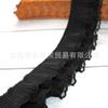 Accesorios de Encaje de Doble Capa en Forma de Media Luna Ropa de Encaje Material Borde Plisado Volante Borde de Falda Plisada Encaje Grueso Ancho