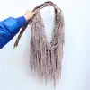 Buquê de Flores Secas com Flores Permanentes, Milhete Vermelho de Seda para Casamento, Borla Pendurada, Material de Flor para Pendurar