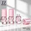 Jinze Ponto Redondo Assimétrico Tubo de Gloss Labial com Haste de Pincel Fino 3,5ml Material de Embalagem de Tubo Vazio de Plástico