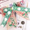 Moño Navideño Amazon Navidad Hecho a Mano DIY Moño Cinta Decorativa Regalo Flor Moño Caja de Regalo