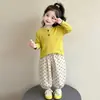 Conjunto de Ropa de Otoño para Niñas 2026 Nuevo Moderno Conjunto de Dos Piezas Informal de Manga Larga y Pantalones para Bebés Niñas