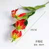 Shangjin 2026 Ano Novo Série Vermelha Floricultura de Antúrio Vermelho Artificial e Orquídea Phalaenopsis Buquês Artesanais com Materiais Florais Atacado