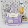 Bolso de Hombro Individual de Gran Capacidad con Bloques de Color Nuevo Lindo Bolso de Mano Suave para Chicas Jóvenes Bolso Cruzado Bolso de Tutoría de Alto Valor para Estudiantes