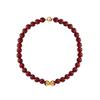 Collar de ágata Longyun de otoño e invierno para mujer, diseño de nicho de lujo ligero, cadena de clavícula de ágata roja de temperamento de moda de alta calidad