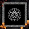 Mantel Cuadrado Tela para Lectura de Cartas del Tarot Alto Valor Estético Tela de Fondo para Fotografía en Transmisión en Vivo Mantel Decorativo de Cartas del Tarot Tela de Ambiente