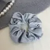 Goma para el pelo satinada texturizada multicolor de estilo coreano, versátil y moderna para ir al trabajo, adecuada para coletas sin dañar el cabello