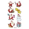 Fábrica de adesivos de tatuagem de Natal fornecimento direto transfronteiriço em estoque adesivos divertidos para o rosto adesivos de tatuagem de desenho animado para crianças