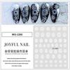 Adesivos de unha de celebridades on-line Floco de neve Branco Estrela oca decalques suéter unha Natal all-match Esmalte cola adesivos decorativos