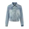 Jaqueta Casual Jeans Solta Tendência Retro Americana Primavera 2026 Nova Moda Estilosa Versátil Street Top