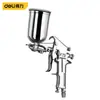 Pistola de Pintura Deli Dl-Qpq-F75G Pequena Portátil Diâmetro Grande Alta Atomização Pistola de Pulverização 400ml Tanque Superior