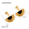 Aretes Collar Diseño Patrón Medio Disco Francés Nuevo Europeo y Americano Traje Clásico Retro Aretes Collar Venta al por Mayor