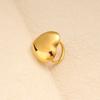 Elegante Princesa Estilo Pêssego Coração Anel Feminino Simples Luz Luxo de Alta Qualidade Anel de Dedo Anel de Dedo de Aço Inoxidável