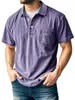 Camiseta Retrô Europeia e Americana Transfronteiriça Masculina Manga Curta Verão Marca Tendência Solta Tamanho Grande Camisa Polo Casual Masculina Gola Camisa