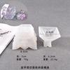Zangbo Molde de gota de pegamento de cristal DIY caja de almacenamiento redonda piramidal de corona tanque de almacenamiento de botellas molde de silicona
