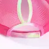 Celebridade da Internet Feminina Boné de Beisebol Tie-Dye Respirável para Rabo de Cavalo Novo Camuflado Estampado Boné com Aba Longa para Sombra Boné de Rede