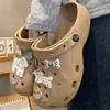 Nuevas Sandalias Tipo Zueco Verano 2026 para Uso en Exteriores, Antideslizantes, Versátiles, Punta Semi-Cerrada, Adecuadas para Dormitorio, Enfermeras, Playa, Zapatillas de Mujer de Moda