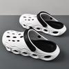 Sapatos Furados Masculinos Roupa de Verão Sola Grossa Sandálias de Praia EVA Casa Respirável Antiderrapante Desodorante Duas Formas Chinelos Baotou