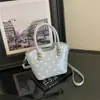 2026 Verano Nuevo Diseño de Lunares Bolso Cubo de Mano con Correa al Hombro Moda para el Trabajo Estilo Occidental Informal Bolso de Hombro