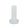 Parafusos de Nylon Cruzados com Cabeça Redonda Parafusos Plásticos Parafusos de Nylon com Cabeça Chata Parafusos com Porca de Cabeça Redonda Branco