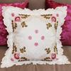 Nova almofada bordada home quarto sala sofá fronha tecido bordado moda luz almofada quadrada de luxo