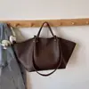 Bolsa de Ombro Retro com Nova Textura Personalizada Moda Casual Feminina Bolsa Tote Grande Capacidade Outono e Inverno 2025