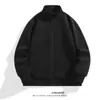Moda Outono Transfronteiriça Jaqueta Casual Solta Moletom Esportivo Tendência Manga Longa Top Masculino Novo Cardigã com Gola Alta para Homem