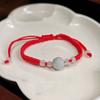 Pulseira de corda vermelha Jade Jade pulseira corda mão tecida barraca vendendo atacado Yiwu mercadoria pequeno bem-estar