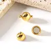 Fivela magnética de aço titânio fivela magnética forte suspensão a vácuo banho de ouro 18K fivela de colar de pérola fivela magnética de aço inoxidável em estoque