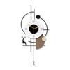 Reloj de Pared para Sala de Estar con Acabado de Alta Gama, Nuevo Modelo 2026, Reloj Creativo con Luz Sensora, Reloj Decorativo Silencioso Minimalista Moderno