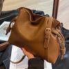2023 nueva moda diseño nicho bolso de hombro bandolera bolso de gran capacidad bolso popular plisado tipo cubo para mujer otoño