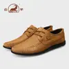 Zapatos de hombre Gongyang de piel de vaca de primera capa, forro de felpa, engrosados, suela blanda, cálidos zapatos casuales de cuero, zapatillas de cuero genuino para hombre