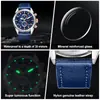 Reloj de Pulsera Grande Multifuncional para Hombre Seis Pines Nuevo Más Vendido No Mecánico Casual Moda Reloj de Cuarzo Transmisión en Vivo Transfronterizo