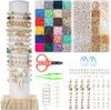 Pulsera Ajustable de Cuerda Bohemia para Adolescente con Cuentas de Arcilla Suave de Colores con Alfabeto Inglés Pulsera de Amistad swiftie