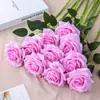 Rosa Flor Novo Estilo Buquê Flor de Plástico Arranjo de Flores Decoração Decoração de Sala de Estar Flor Artificial Buquê de Casamento