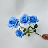 Rosa corola de 4 cabeças luz luxo decoração de casa casamento decoração de casamento flor de simulação flor adereços de fotografia de ponta flor