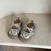 Zapatos de Princesa para Niñas de Primavera y Otoño con Lazo, Estilo Coreano Dulce de Punta Cerrada Suela Suave Antideslizantes Transpirables Zapatos Pequeños de Piel con Lunares