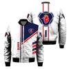 Jaqueta de Baseball Casual Nova para Exportação Europeia e Americana Inverno 2024 Jaqueta Masculina Casual com Estampa Digital 3D de Logo de Carro