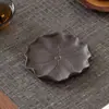 Adornos Creativos de Arcilla Púrpura para Mascotas de Té, Pareja de Conejos, Se Pueden Usar para Juego de Té, Decoración de Mesa de Té, Lindos Accesorios para Juegos de Té